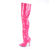 SEDUCE-3010 Overknee Stiefel Lack Hot Pink | Pleaser