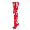 SEDUCE-3010 Overknee Stiefel Lack Rot | Pleaser