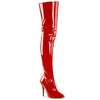 SEDUCE-3010 Overknee Stiefel Lack Rot | Pleaser