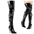 SEDUCE-3019 Overknee Stiefel - Schwarz lack | Pleaser High Heels