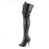 SEDUCE-3024 Overknee Stiefel schwarz | Pleaser