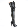 SEDUCE-3024 Overknee Stiefel schwarz | Pleaser