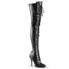 SEDUCE-3024 Overknee Stiefel schwarz | Pleaser