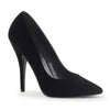 SEDUCE-420 Pumps Schwarz Samt | Pleaser