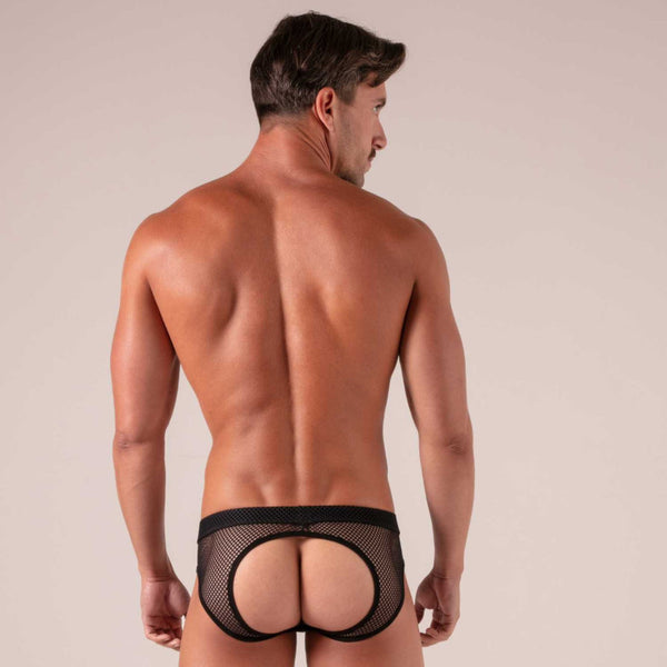 Seduction Ouvert-Slip Schwarz von Absolu Male – Ansicht 7