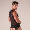 Seduction Tanktop Schwarz von Absolu Male – Ansicht 3