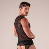 Seduction Tanktop Schwarz von Absolu Male – Ansicht 4
