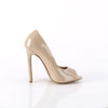 SEXY-42 Pumps Peeptoes Lack Nude | Pleaser