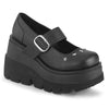 SHAKER-23 Plateau Schuhe- Schwarz Matt | DemoniaCult