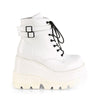 SHAKER-52 Plateau Stiefeletten - Weiss | DemoniaCult