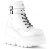 SHAKER-52 Plateau Stiefeletten - Weiss | DemoniaCult