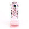 SHAKER-60 Plateau Schnürr- Stiefeletten rosa sportlich | DemoniaCult