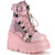 SHAKER-60 Plateau Schnürr- Stiefeletten rosa sportlich | DemoniaCult