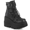 SHAKER-60 Plateau Stiefeletten schwarz matt sportlich | DemoniaCult