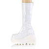 SHAKER-65 Plateau Stiefel Holo weiß | DemoniaCult
