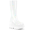 SHAKER-65 Plateau Stiefel Holo weiß | DemoniaCult