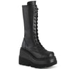 SHAKER-72 Plateau Stiefeletten Schwarz matt | DemoniaCult