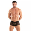 Boxershorts Mykonos Schwarz - Hinten offen mit Spitze & Komfortbund | TOF Paris