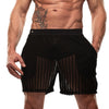 Long Shorts Schwarz - Transparenter Häkel-Effekt & Große Taschen | TOF Paris