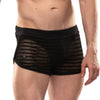 Shorts Sheer Mykonos Schwarz - Sexy High-Cut mit Rippbund | TOF Paris