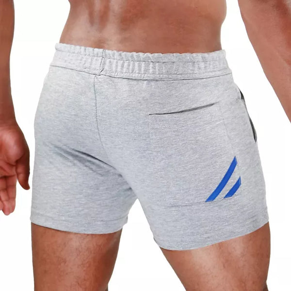 Graublaue Paris Shorts im klassischen Premium Design von TOF Paris – Ansicht 3