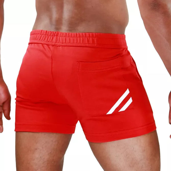 Rotweiße Paris Shorts im klassischen Designer Look von TOF Paris – Ansicht 3