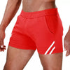Rotweiße Paris Shorts im klassischen Designer Look von TOF Paris – Ansicht 2