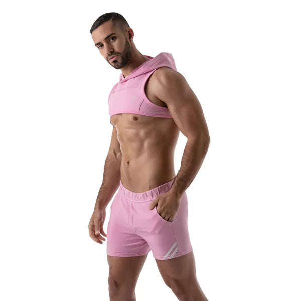 Pinke aufregende Sportshorts für unvergessliche Partynächte von TOF Paris – Ansicht 3