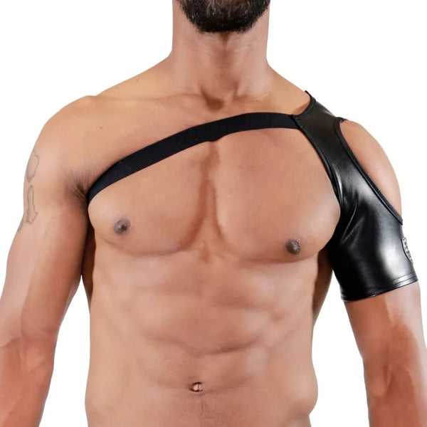 Schwarzes Shoulder Open-Harness von TOF Paris