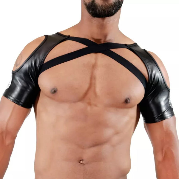 Schwarzes Shoulder Open-Harness von TOF Paris – Ansicht 3
