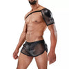 Schulter-Harness silber mit Polster & Geheimfach - Club-Style | TOF Paris