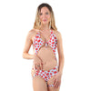 Kussmund Print Strass Monokini mit Beinband | Pleaser Dancewear