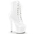 SKY-1020 Plateau Stiefeletten Lack Weiß | Pleaser