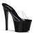 SKY-301 Plateau Pantoletten Klar/Schwarz | Pleaser
