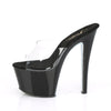 SKY-301CRS Plateau Pantoletten Schwarz Glitzer | Pleaser