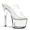 SKY-302 Plateau Pantoletten Klar | Pleaser