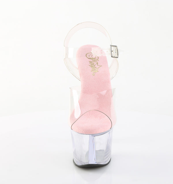 SKY-308 Plateau Sandaletten Transparent | Pleaser