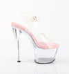 SKY-308 Plateau Sandaletten Transparent | Pleaser