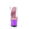 SKY-308 Plateau Sandaletten Lila Chrom | Pleaser