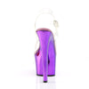 SKY-308 Plateau Sandaletten Lila Chrom | Pleaser