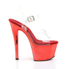 SKY-308 Sandalette Plateauschuhe Rot | Pleaser