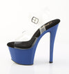 SKY-308 Plateau Sandaletten Blau Lack | Pleaser