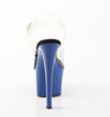 SKY-308 Plateau Sandaletten Blau Lack | Pleaser
