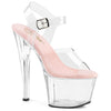 SKY-308 Plateau Sandaletten Transparent | Pleaser