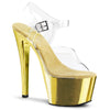 SKY-308 Plateau Sandaletten Gold Chrom | Pleaser