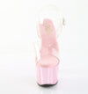 SKY-308CHRS Plateau Sandaletten Pink mit Strass | Pleaser