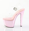 SKY-308CHRS Plateau Sandaletten Pink mit Strass | Pleaser