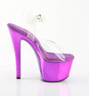 SKY-308CHRS Plateau Sandaletten Lila mit Strass| Pleaser