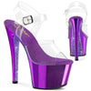 SKY-308CHRS Plateau Sandaletten Lila mit Strass| Pleaser