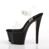 SKY-308CRS Plateau Sandaletten Schwarz/Champagner | Pleaser